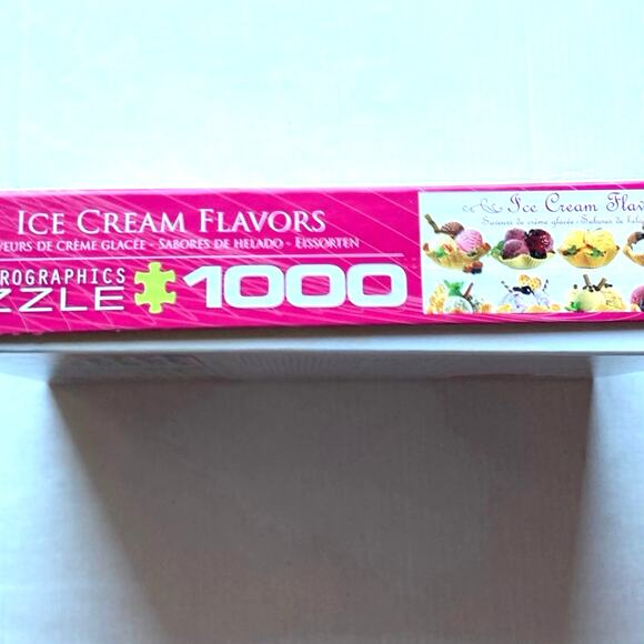 Eurographics 1000 Piece Jigsaw Puzzle: Ice Cream Flavors - Pre-Owned - Picture 4 of 8